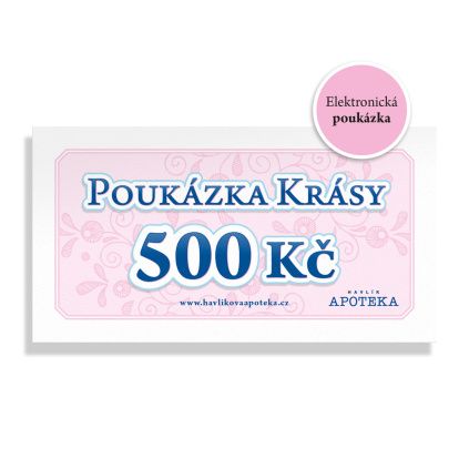 Elektronická poukázka 500 Kč od Havlíkovy apotéky