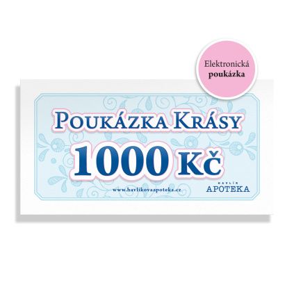Elektronická poukázka 1000 Kč od Havlíkovy apotéky